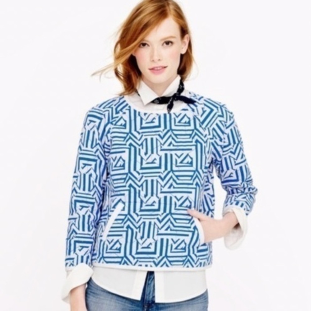 Closet Closing! 🛍️  Offers Welcome! J. Crew Quilted Tiki Popover